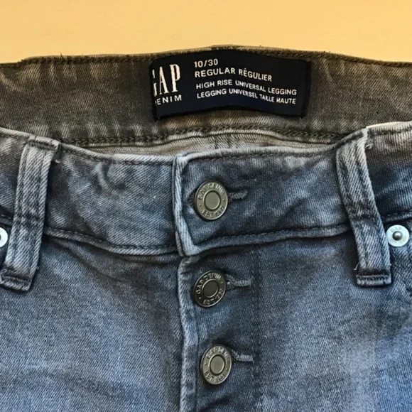 Gap High Rise Universal Legging Jeans With Button Fly - Picture 5 of 6